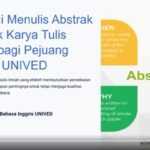 Strategi Menulis Abstrak Karya Tulis Ilmiah oleh UPT Bahasa Inggris