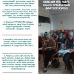 JADWAL TES TOEFL CALON WISUDAWAN/TI UNIVED BENGKULU PERIODE I TAHUN 2025